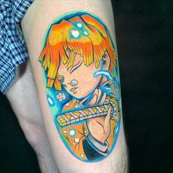 Anime Foot Tattoo