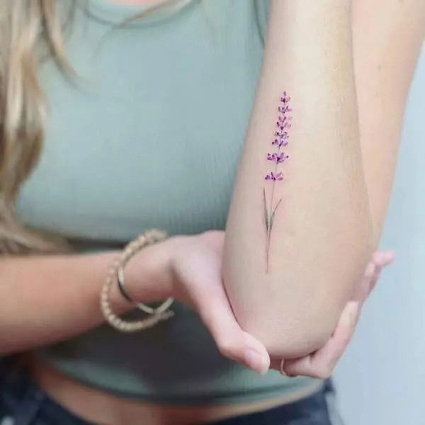 Flower Lavender Tattoo