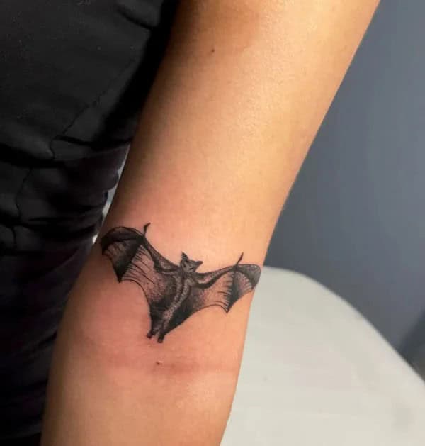 Simple Bat Tattoo