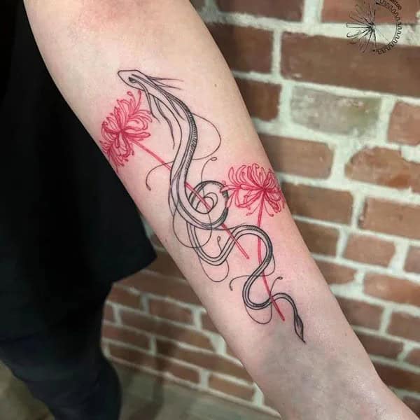 Demon Slayer Spider Lily Tattoo