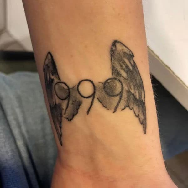 Angel Wings 999 Tattoo