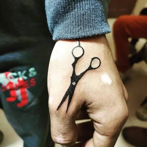 Scissor Hand Tattoo