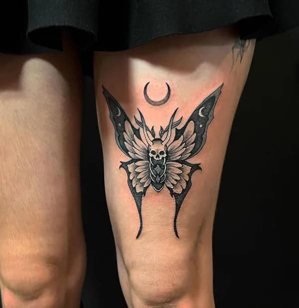 More Death Moth Tattoos That Can’t Be Ignored!