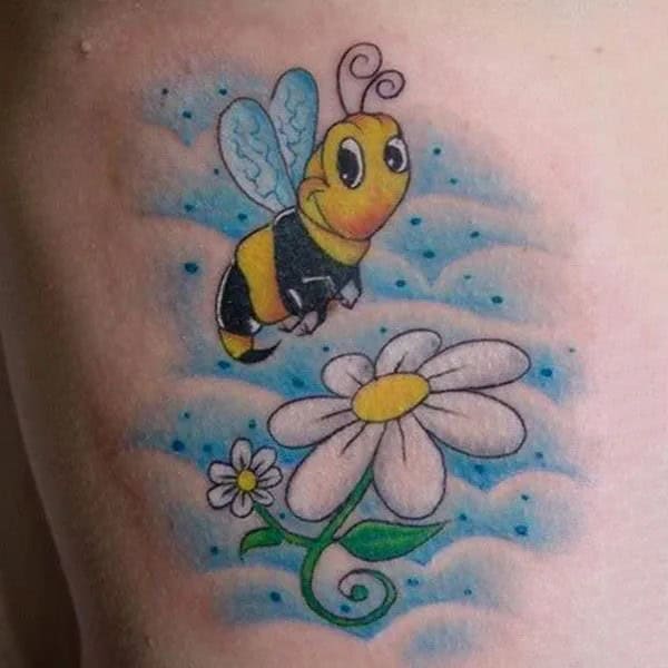 Cartoon Bee/ Animated Bee Tattoo