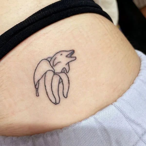 Bite Me Butt Tattoo