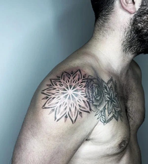 Mandala Shoulder Tattoo