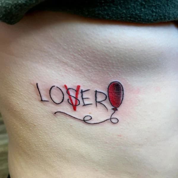 Evil Loser Lover tattoo