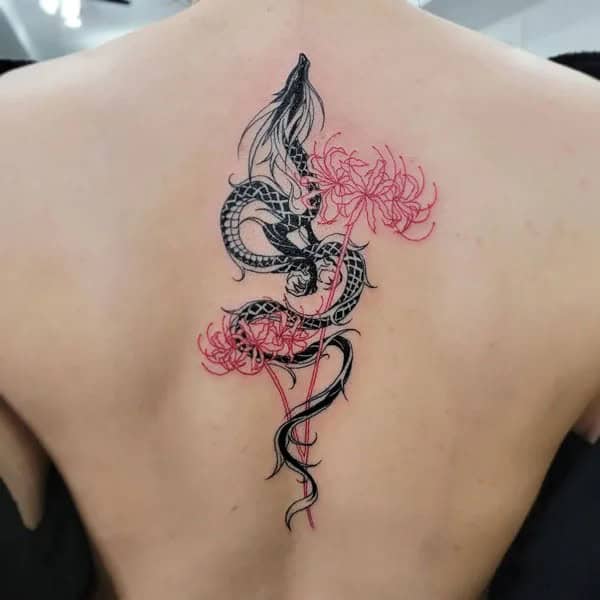 Demon Slayer Spider Lily Tattoo