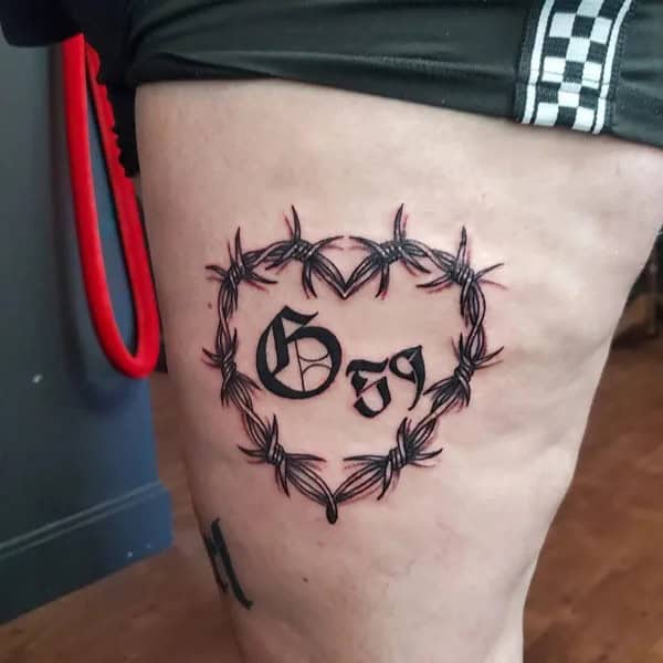 G59 Barbed Wire Tattoo