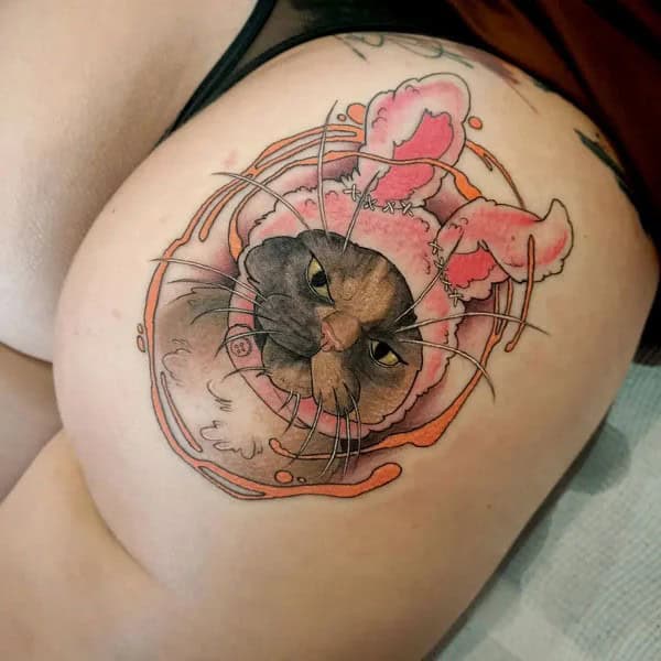 Bite Me Butt Tattoo