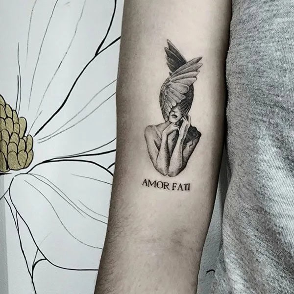 Geometric Amor Fati Tattoo