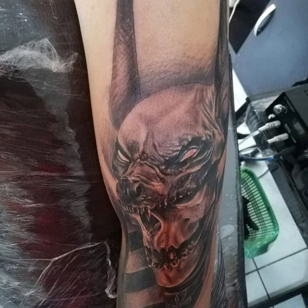 Anubis Skull Tattoo