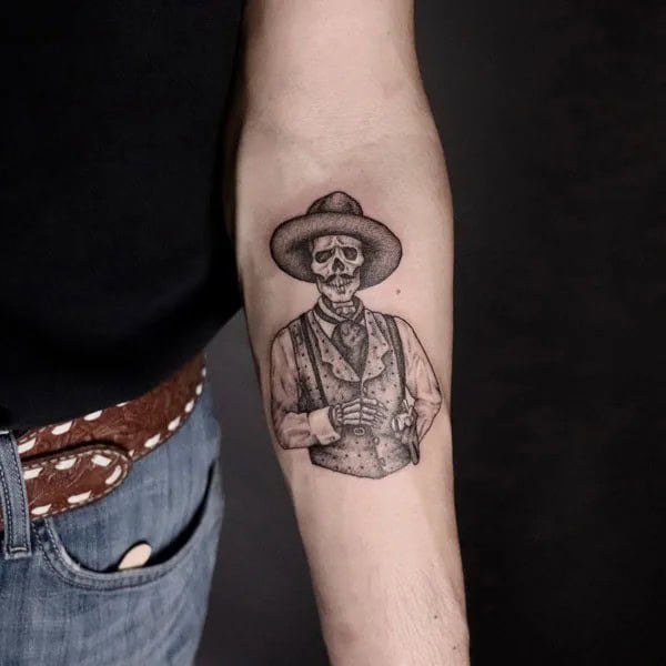 Doc Holliday Chest Tattoo