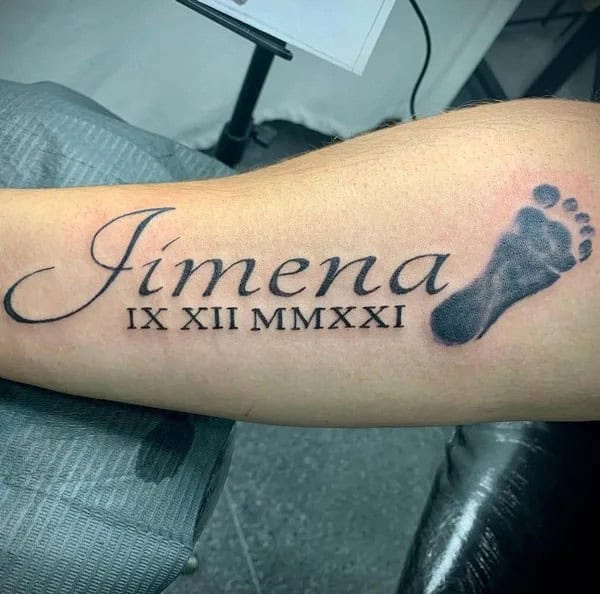 Forearm Name Tattoo