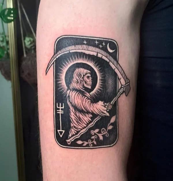 Tarot Card Grim Reaper Tattoo