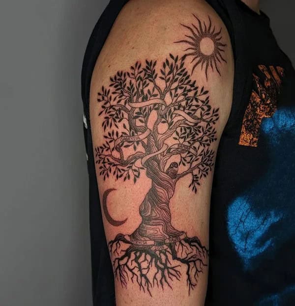 Family Tree Arm Tattoo