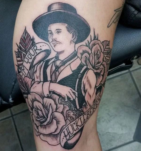 Doc Holliday Chest Tattoo