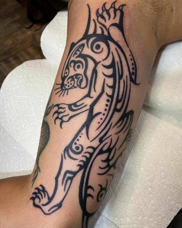 Tribal Jaguar Tattoo