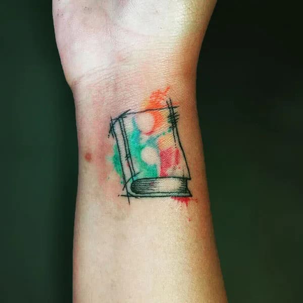 Book Semicolon Tattoo