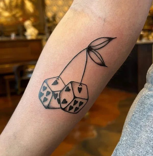 Cherry Dice Tattoo