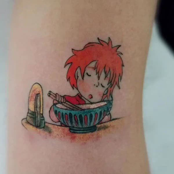 Anime Foot Tattoo