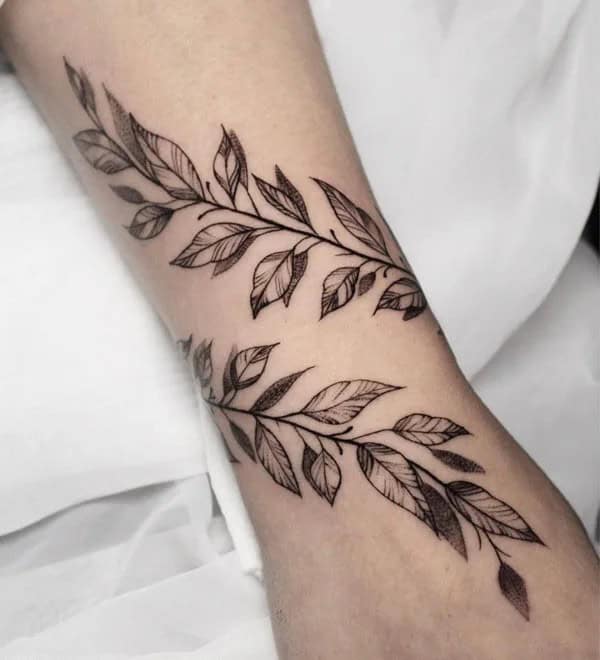 Vine Leaves Tattoo