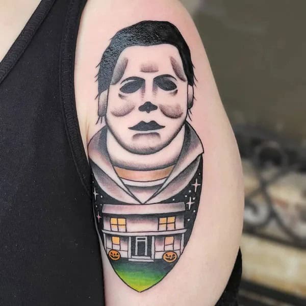 Michael Myers House Tattoo