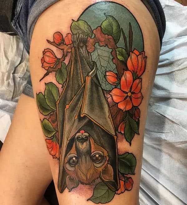 Bat Tattoo On Hand