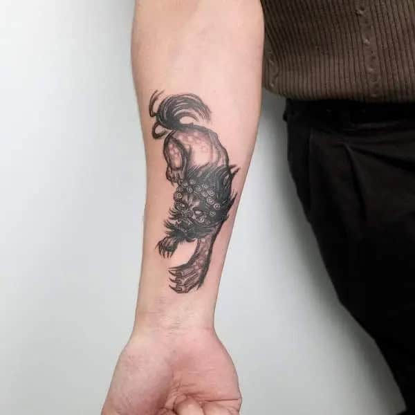 Chinese Foo Dog Tattoo