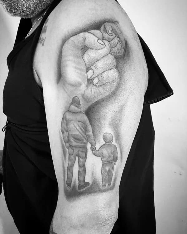 Meaningful Father Son Tattoo