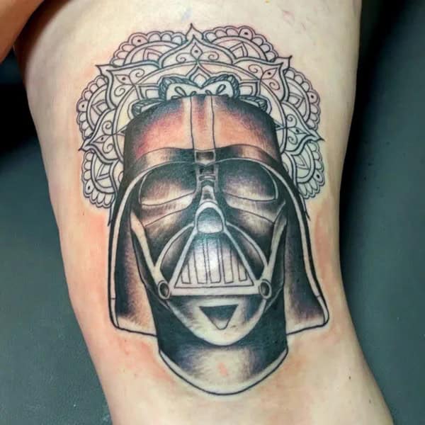 Star Wars Knee Tattoo