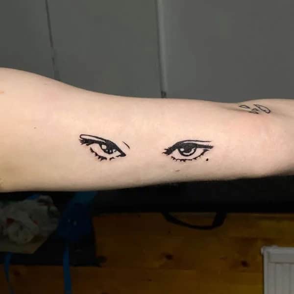 Geometric Junji Ito Tattoo