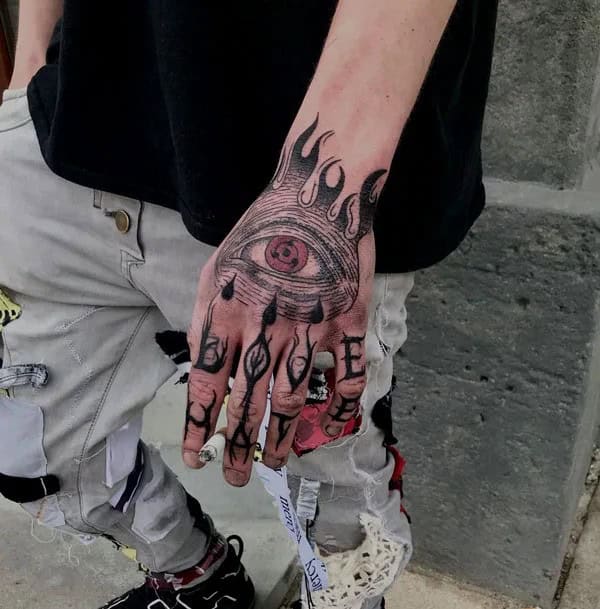 Madara Sharingan Tattoo