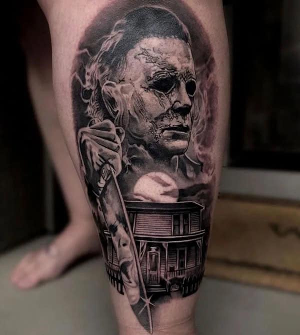 Michael Myers House Tattoo