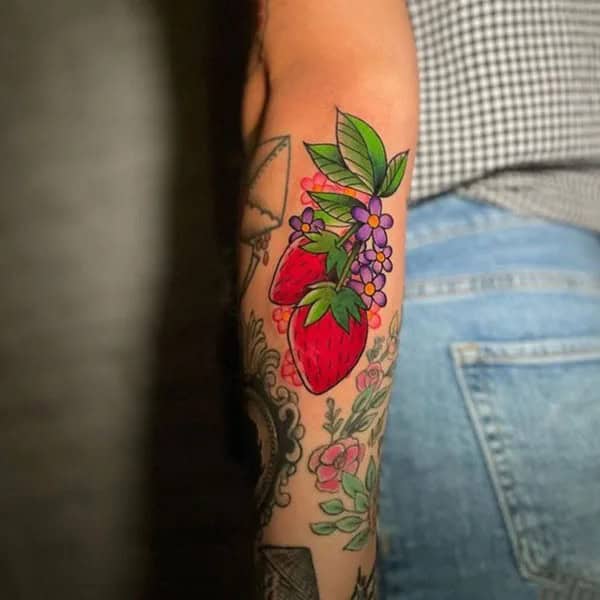 More Designs of Strawberry Tattoos To Check Out This Instant