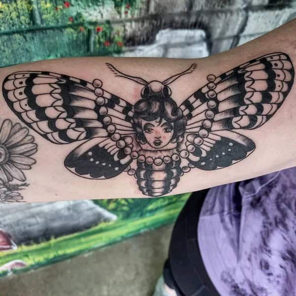 More Death Moth Tattoos That Can’t Be Ignored!