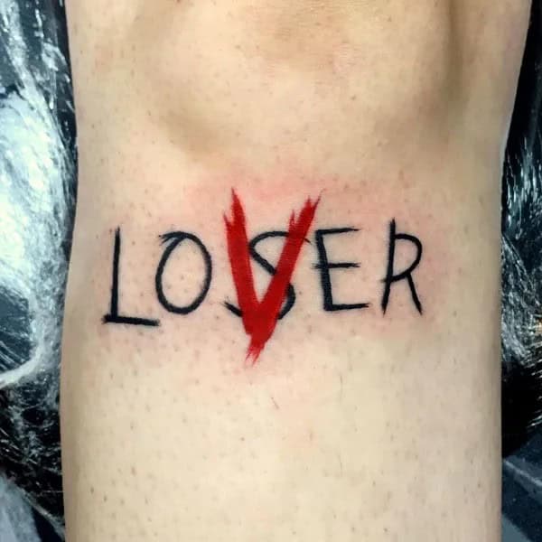 Evil Loser Lover tattoo