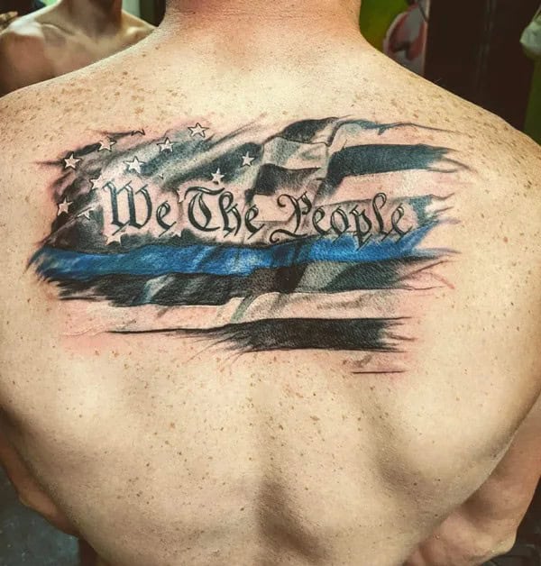 We The People Back Tattoo