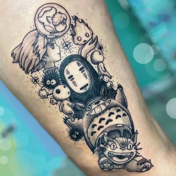 Sleeve Howl’s Moving Castle Tattoo