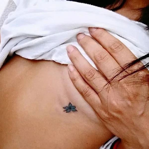 Simple Underboob Tattoo