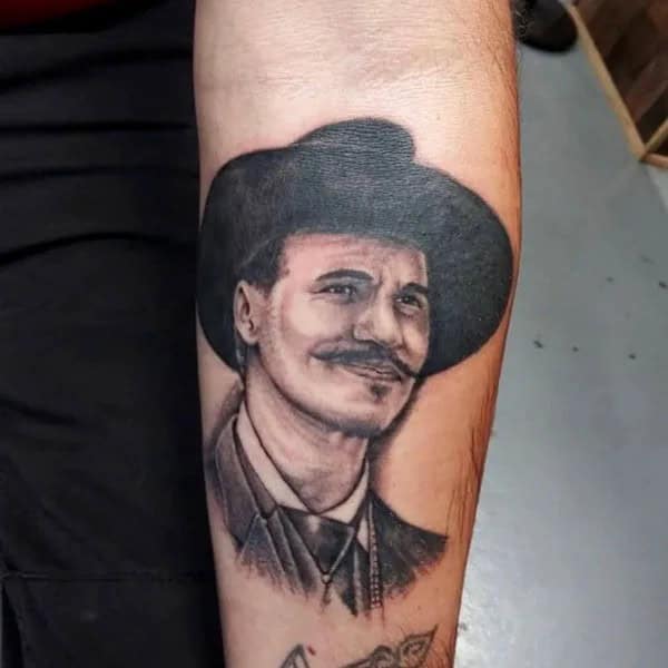 Doc Holliday Chest Tattoo