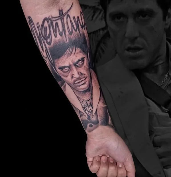 Al Pacino Scarface Tattoo