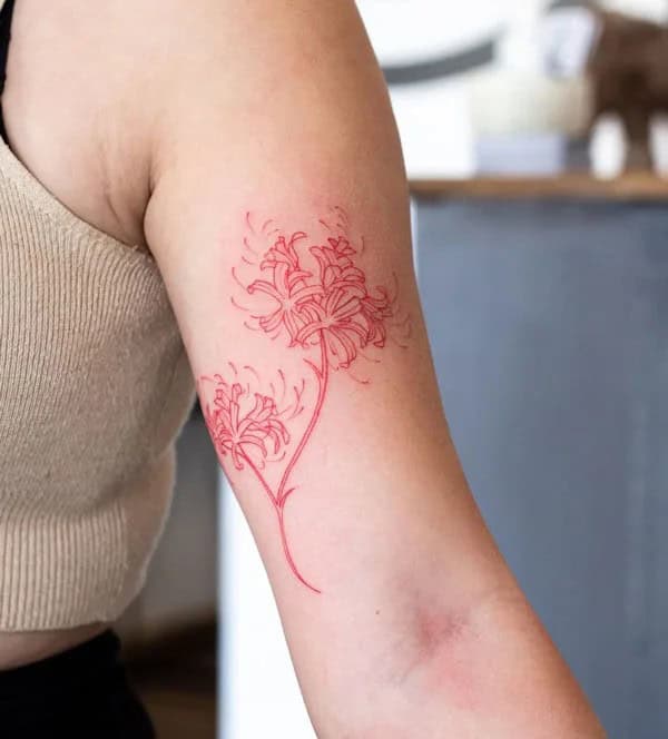 Demon Slayer Spider Lily Tattoo