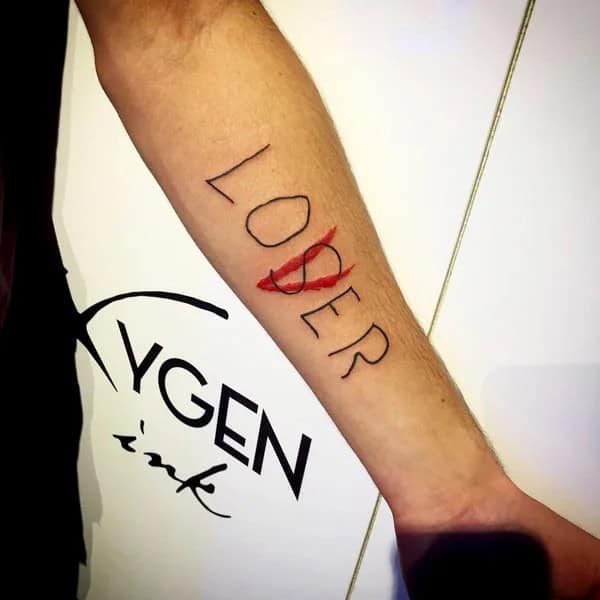 Evil Loser Lover tattoo