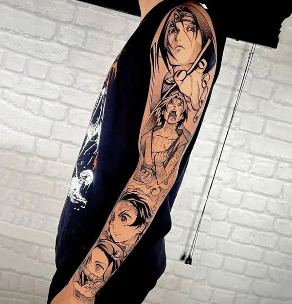 Sharingan Tattoo Sleeve