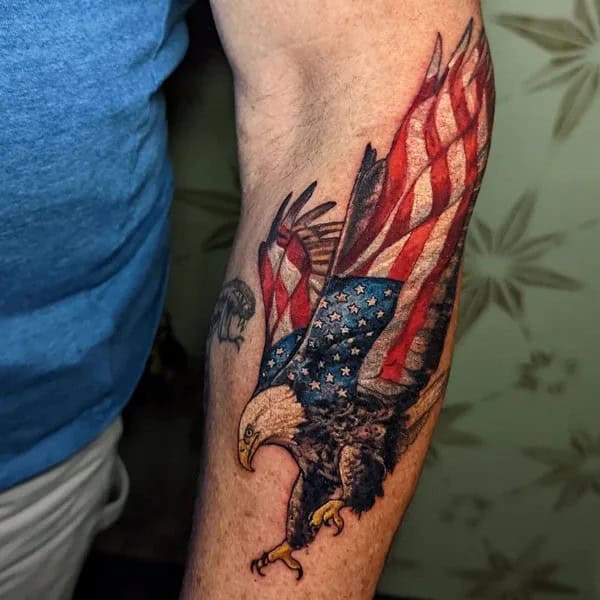 Patriotic Eagle Tattoo