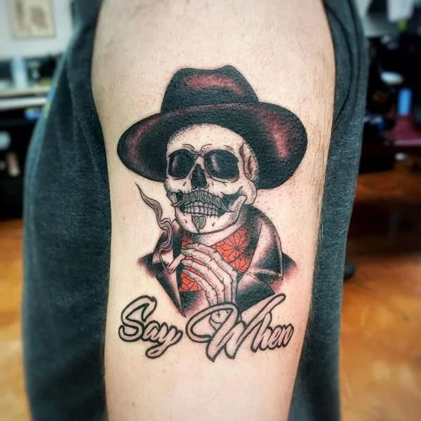 Doc Holliday Skull Tattoo