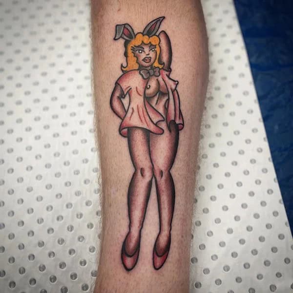 Naked Women Playboy Bunny Tattoo