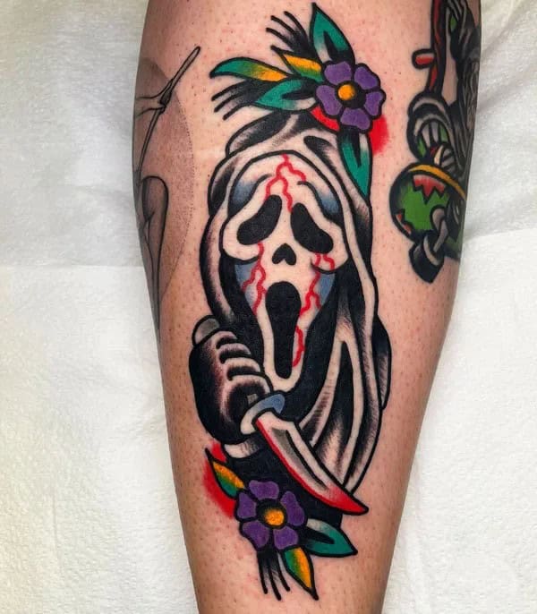 Scream Wrist Tattoo