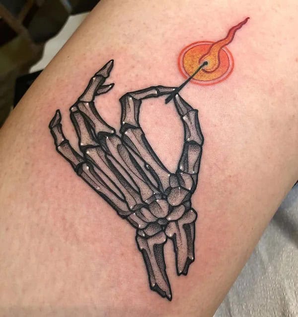 More Skeleton Hand Tattoos To Recreate At This Instant!